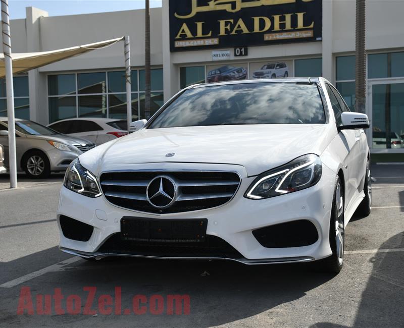 MERCEDES-BENZ E300- 2016- WHITE- 66 000 KM- GCC