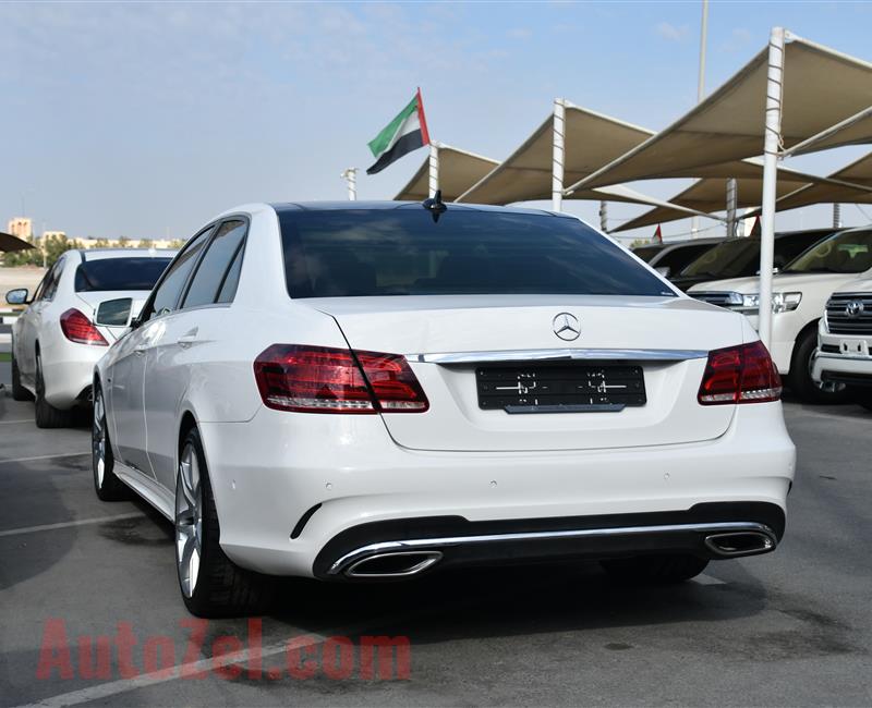 MERCEDES-BENZ E300- 2016- WHITE- 66 000 KM- GCC