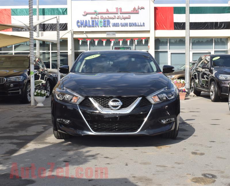 NISSAN MAXIMA SR- 2016- BLACK- 37 000 MILEAGE- AMERICAN SPECS