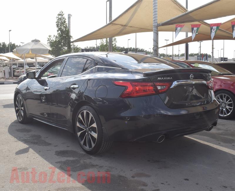 NISSAN MAXIMA SR- 2016- BLACK- 37 000 MILEAGE- AMERICAN SPECS