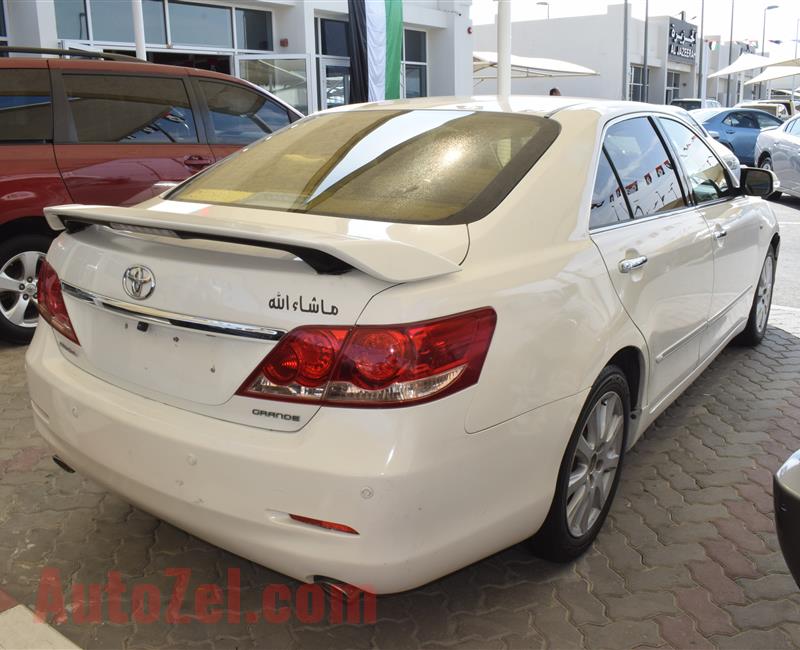 TOYOTA AURION GRANDE- 2008 - WHITE- 360 000 KM- GCC