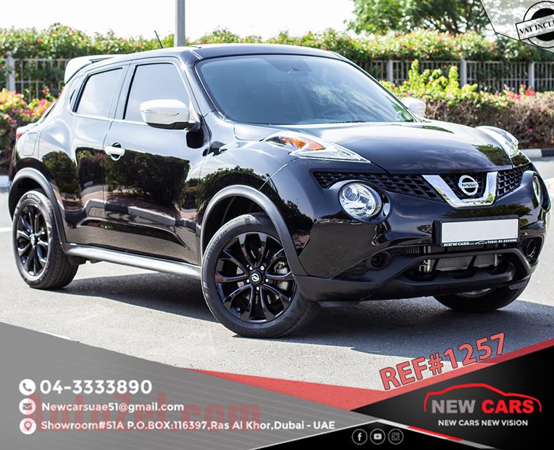 NISSAN JUKE- 2017- BLACK- ASSIST AND FACILITY IN DOWN PAYMENT- 825 AED/MONTHLY- 1 YEAR WARRANTY