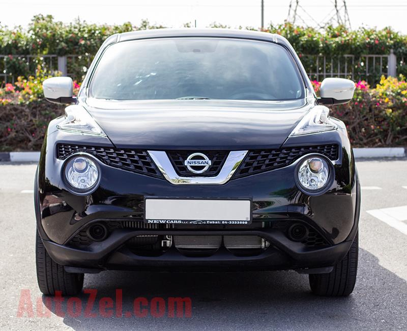 NISSAN JUKE- 2017- BLACK- ASSIST AND FACILITY IN DOWN PAYMENT- 825 AED/MONTHLY- 1 YEAR WARRANTY