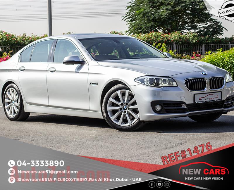BMW 528i- 2014- ASSIST AND FACILITY IN DOWN PAYMENT- 1365 AED/MONTHLY- 1 YEAR WARRANT