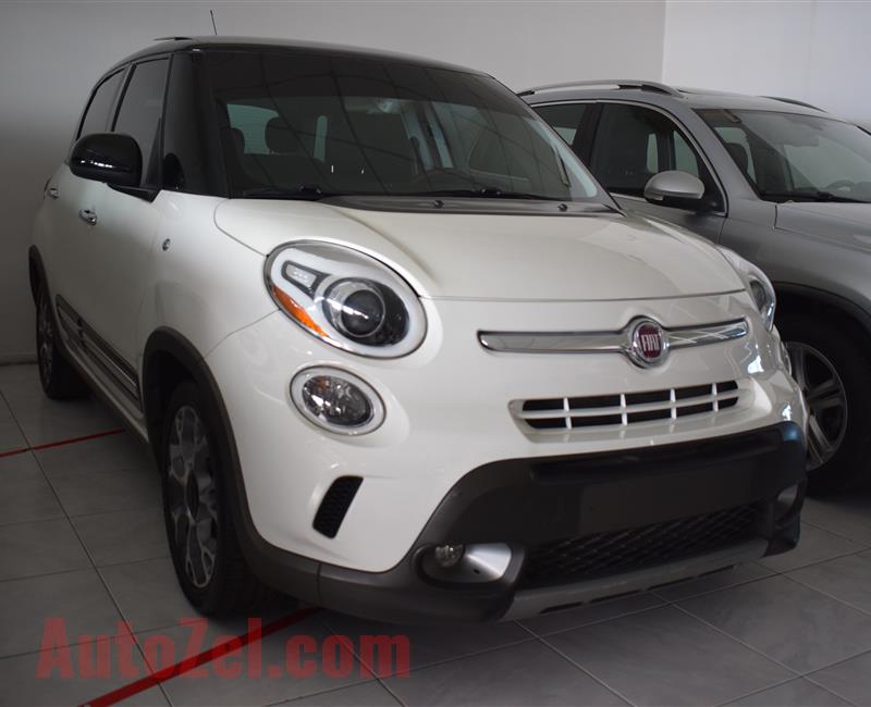 FIAT 500- 2015- WHITE- 38 000 KM- GCC, FULL OPTION TURBO