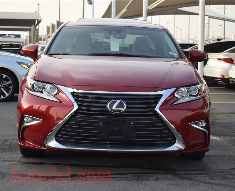 LEXUS ES350- 2018- RED- 6 000 MILES- AMERICAN SPECS