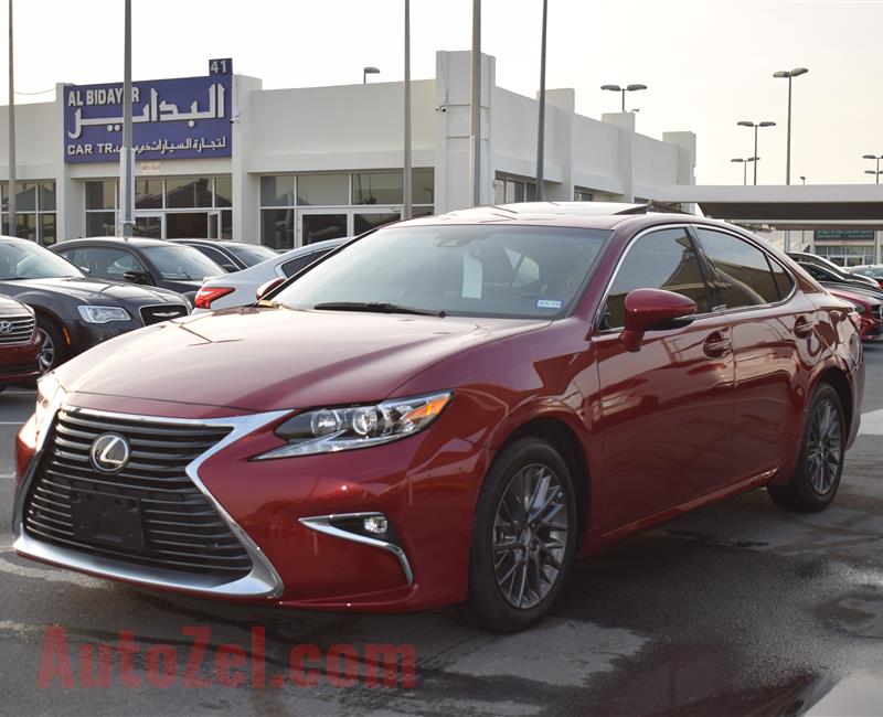 LEXUS ES350- 2018- RED- 6 000 MILES- AMERICAN SPECS