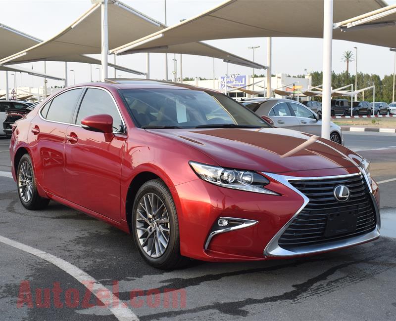 LEXUS ES350- 2018- RED- 6 000 MILES- AMERICAN SPECS