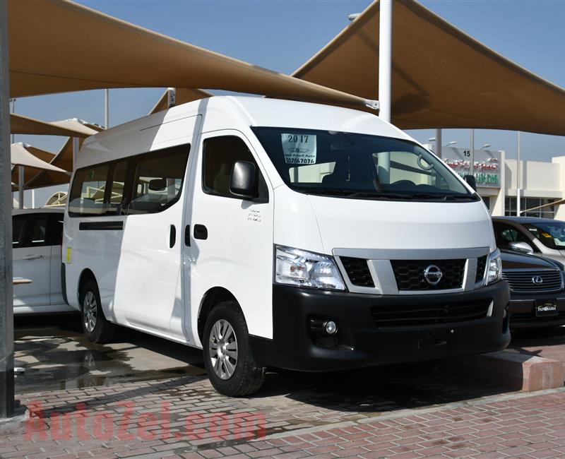 NISSAN NV350 FULL OPTION- 2017- WHITE- 90 000 KM- GCC SPECS