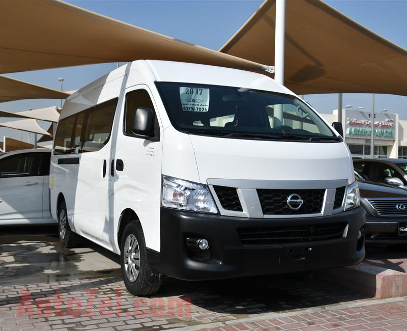 NISSAN NV350 FULL OPTION- 2017- WHITE- 90 000 KM- GCC SPECS