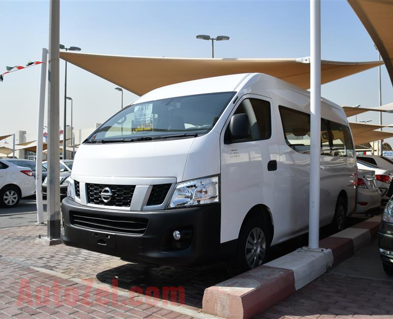 NISSAN NV350 FULL OPTION- 2017- WHITE- 90 000 KM- GCC SPECS