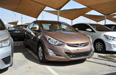 HYUNDAI ELANTRA- 2015- BROWN- 1 100 KM- GCC SPECS