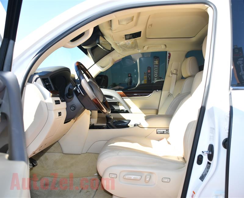 LEXUS LX570- 2016- WHITE- 67 000 KM- GCC SPECS