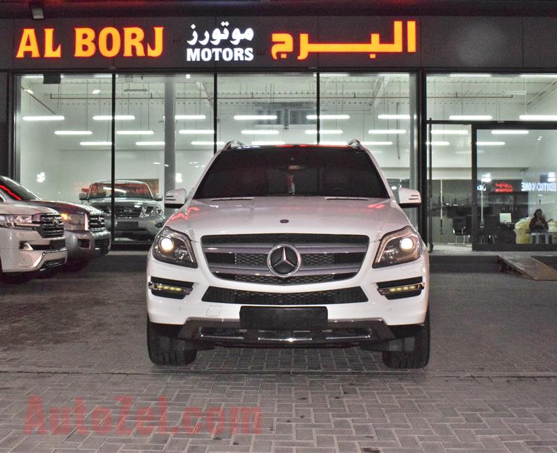 MERCEDES-BENZ GL500 FULL OPTION- 2014- WHITE- 130 000 KM- GCC