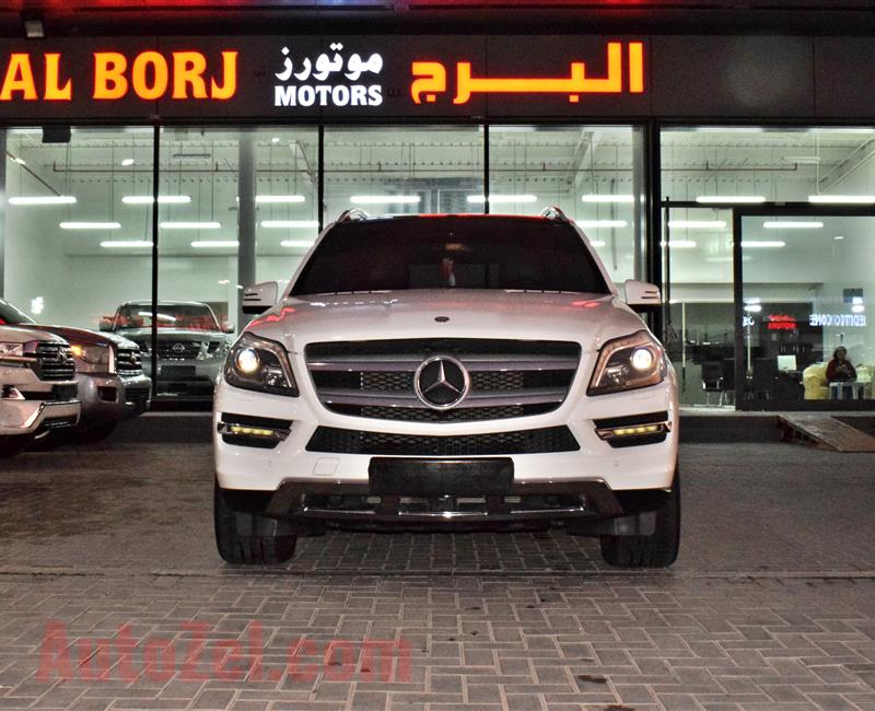 MERCEDES-BENZ GL500 FULL OPTION- 2014- WHITE- 130 000 KM- GCC