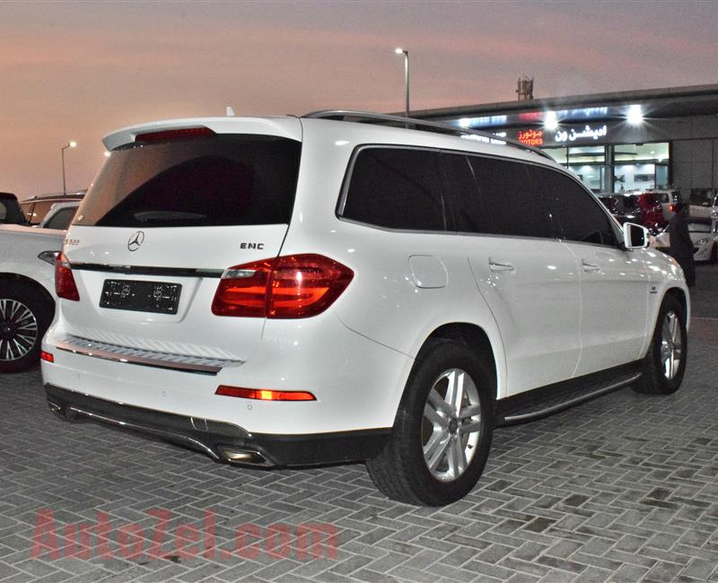 MERCEDES-BENZ GL500 FULL OPTION- 2014- WHITE- 130 000 KM- GCC