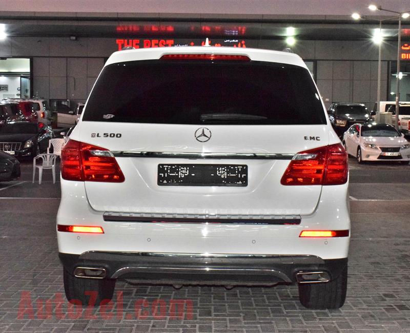 MERCEDES-BENZ GL500 FULL OPTION- 2014- WHITE- 130 000 KM- GCC