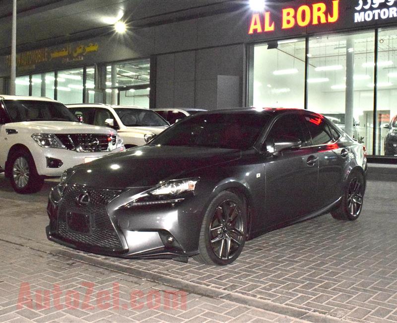 LEXUS IS250- 2015- BLACK- 112 000 KM- GCC