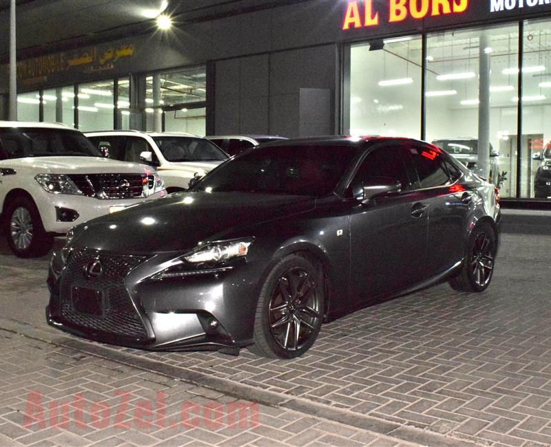 LEXUS IS250- 2015- BLACK- 112 000 KM- GCC