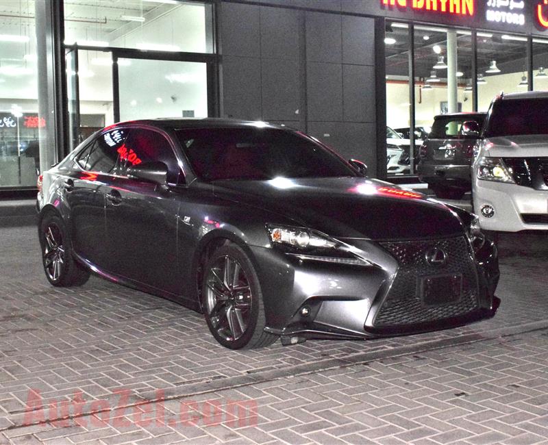 LEXUS IS250- 2015- BLACK- 112 000 KM- GCC