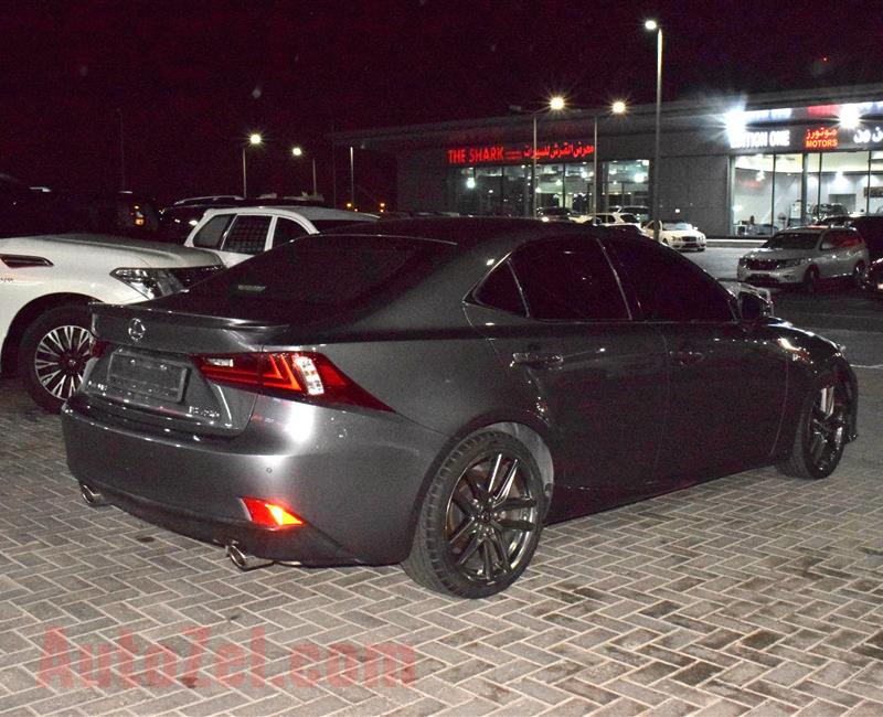 LEXUS IS250- 2015- BLACK- 112 000 KM- GCC