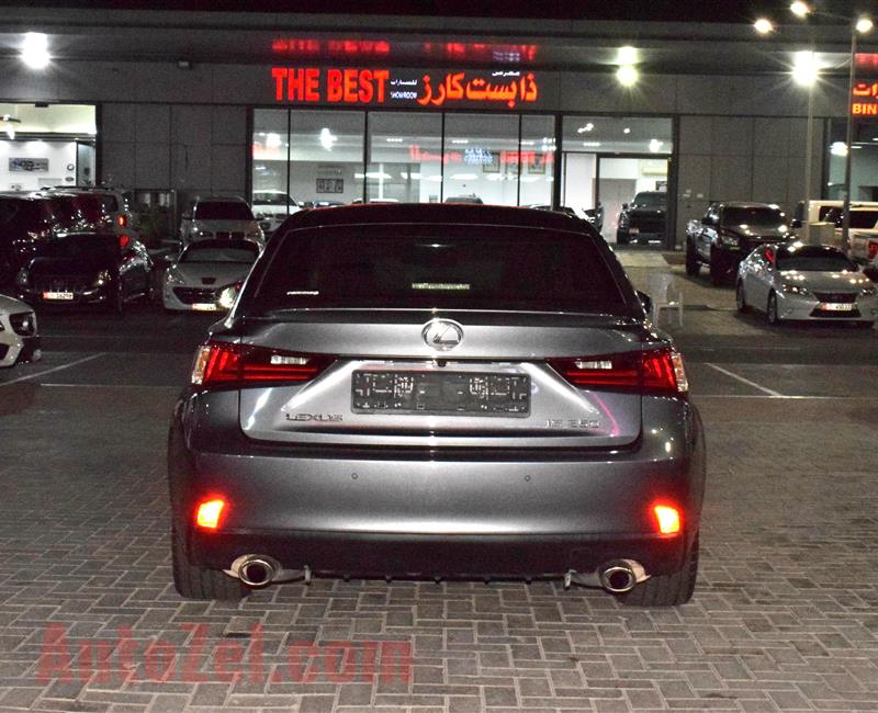 LEXUS IS250- 2015- BLACK- 112 000 KM- GCC