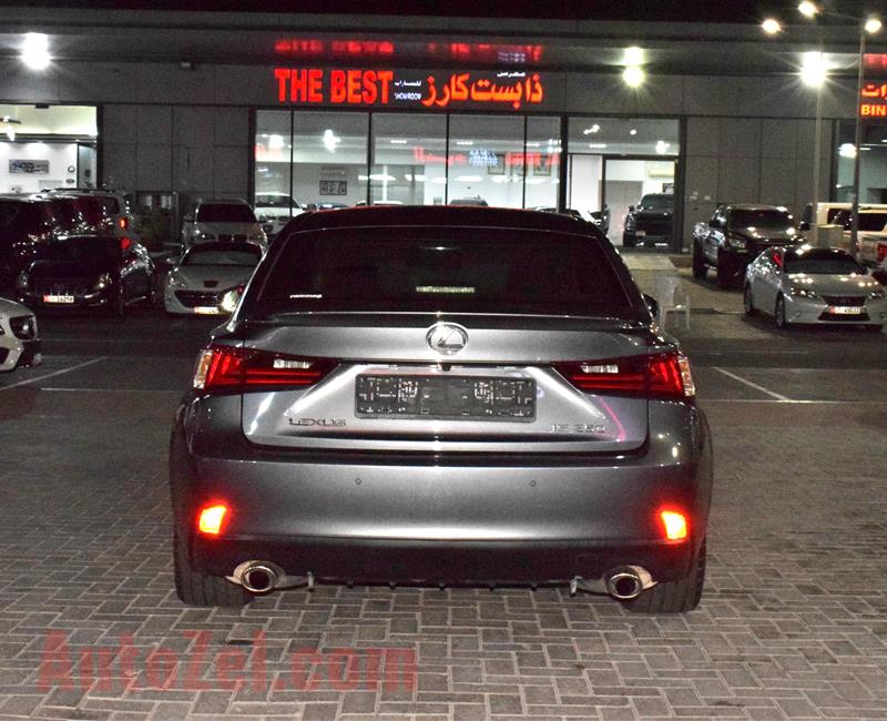 LEXUS IS250- 2015- BLACK- 112 000 KM- GCC