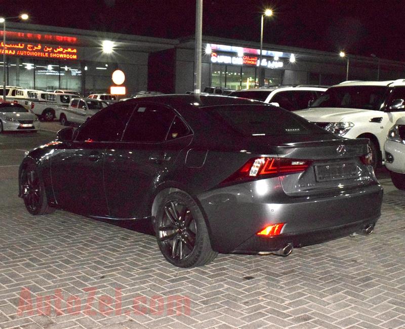 LEXUS IS250- 2015- BLACK- 112 000 KM- GCC