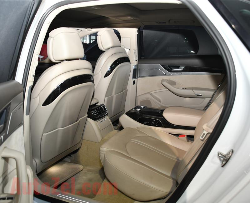 AUDI A8 L MODEL 2015 - WHITE - 89,000 KM - V8 - GCC 