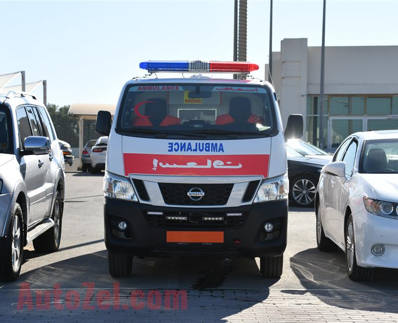 NISSAN NV350 AMBULANCE- 2015- WHITE- 219 000 KM- GCC SPECS