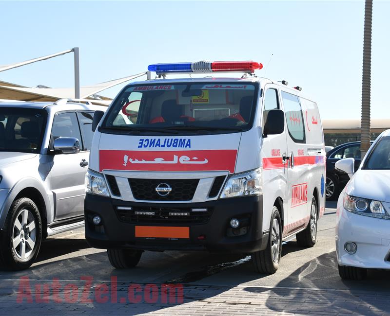 NISSAN NV350 AMBULANCE- 2015- WHITE- 219 000 KM- GCC SPECS