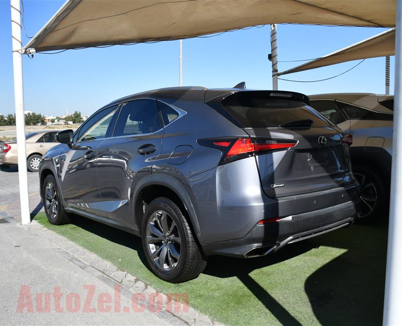 LEXUS NX300- 2018- GRAY- 13 000 MILES- AMERICAN SPECS