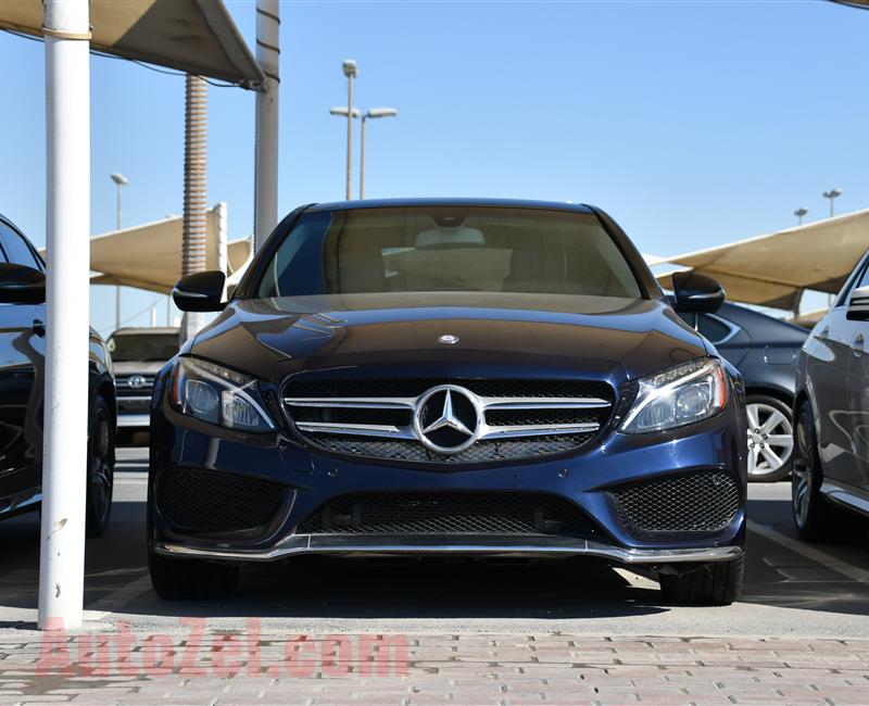 MERCEDES-BENZ C300- 2015- BLUE- 62 000 MILES- AMERICAN SPECS