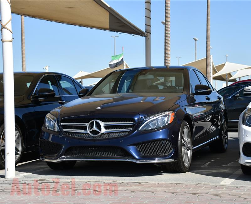 MERCEDES-BENZ C300- 2015- BLUE- 62 000 MILES- AMERICAN SPECS