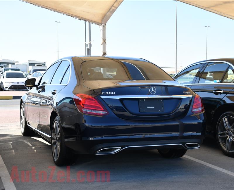 MERCEDES-BENZ C300- 2015- BLUE- 62 000 MILES- AMERICAN SPECS