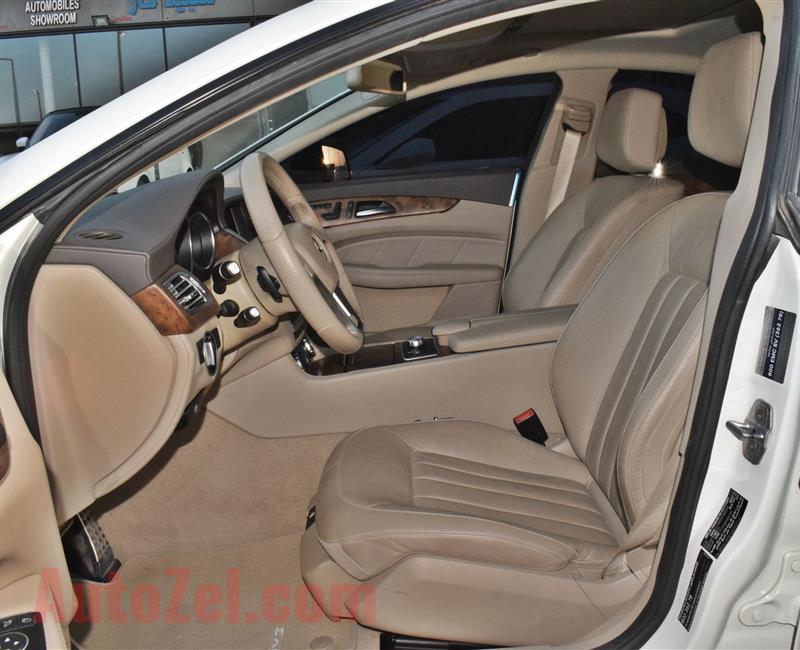 MERCEDES-BENZ CLS500- 2014- WHITE- 180 000 KM- GCC