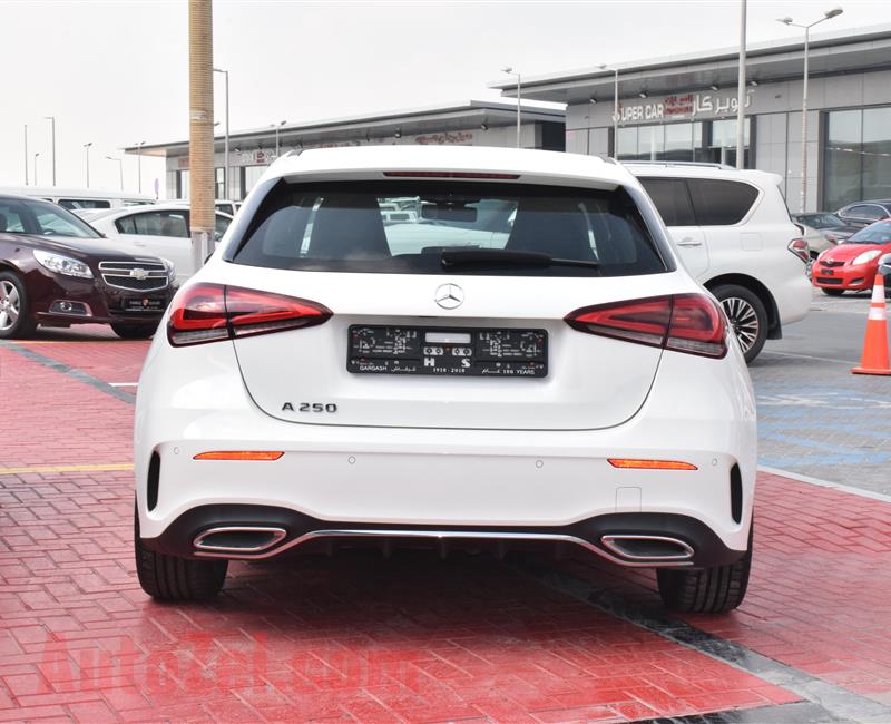 MERCEDES-BENZ A250- 2018- WHITE- 27 000 KM- GCC