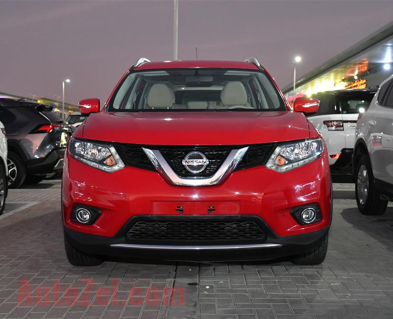 NISSAN XTRAIL 2.5 MODEL 2016 - RED - 114,000 KM -  V4 - GCC 