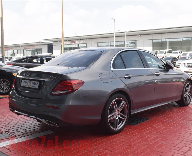 MERCEDES-BENZ E300- 2017- GREY- 22 000 KM- GCC