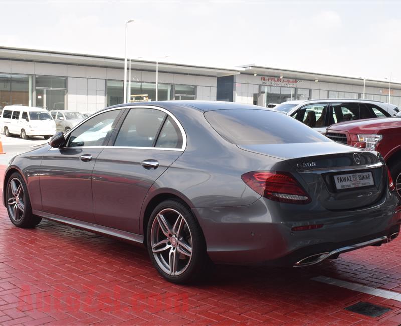 MERCEDES-BENZ E300- 2017- GREY- 22 000 KM- GCC