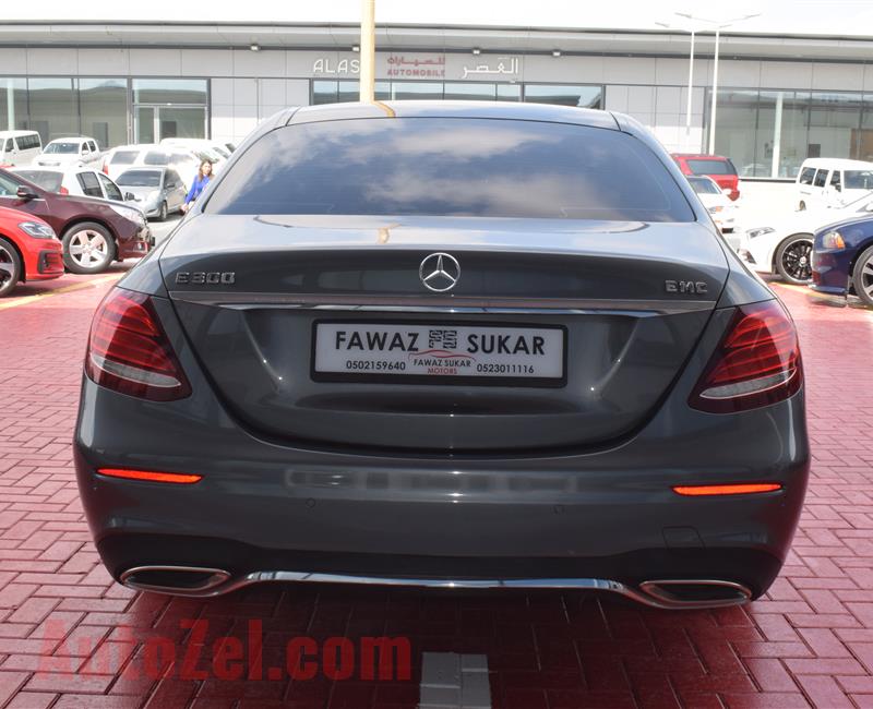 MERCEDES-BENZ E300- 2017- GREY- 22 000 KM- GCC