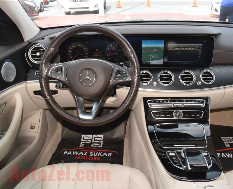 MERCEDES-BENZ E300- 2017- GREY- 22 000 KM- GCC