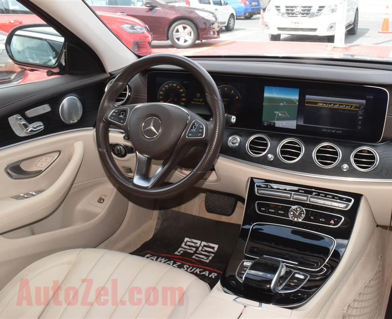 MERCEDES-BENZ E300- 2017- GREY- 22 000 KM- GCC