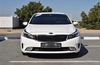 KIA CERATO- 2017- WHITE- 55 000 KM- GCC