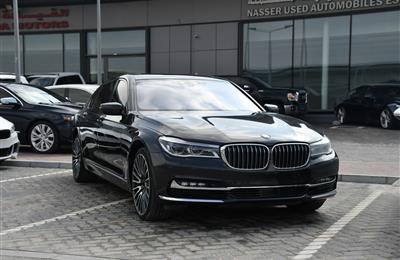 BMW 750 LI MODEL 2016 - BROWN - 50000 KM - V8 - GCC 