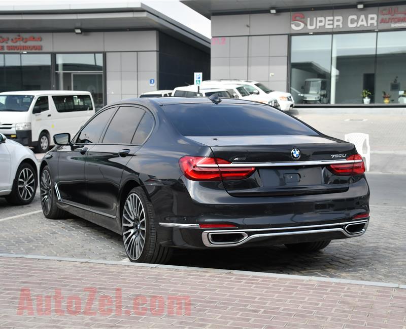 BMW 750 LI MODEL 2016 - BROWN - 50000 KM - V8 - GCC 