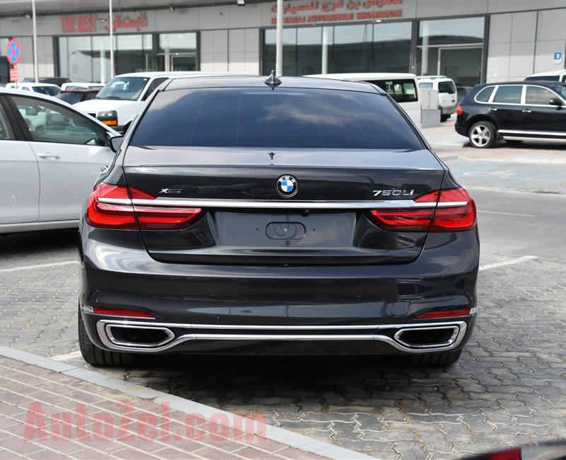 BMW 750 LI MODEL 2016 - BROWN - 50000 KM - V8 - GCC 