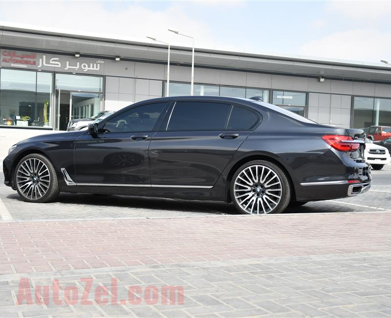 BMW 750 LI MODEL 2016 - BROWN - 50000 KM - V8 - GCC 