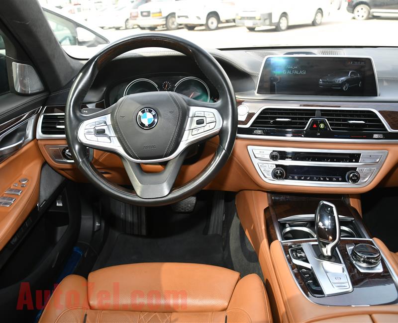 BMW 750 LI MODEL 2016 - BROWN - 50000 KM - V8 - GCC 