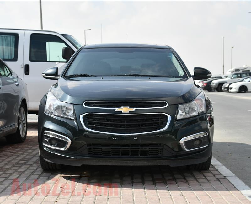 CHEVROLET CRUZE NUM 1 MODEL 2016 - GREEN -  91,000 KM - V4 - GCC 